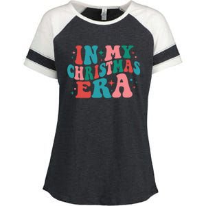 In My Christmas Era Gift Enza Ladies Jersey Colorblock Tee