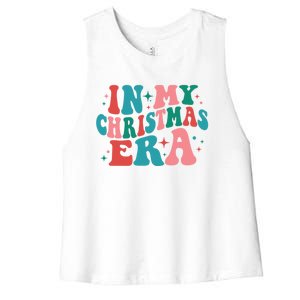 In My Christmas Era Gift Women's Racerback Cropped Tank