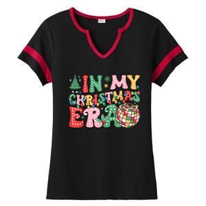 In My Christmas Era Xmas Holiday Ladies Halftime Notch Neck Tee