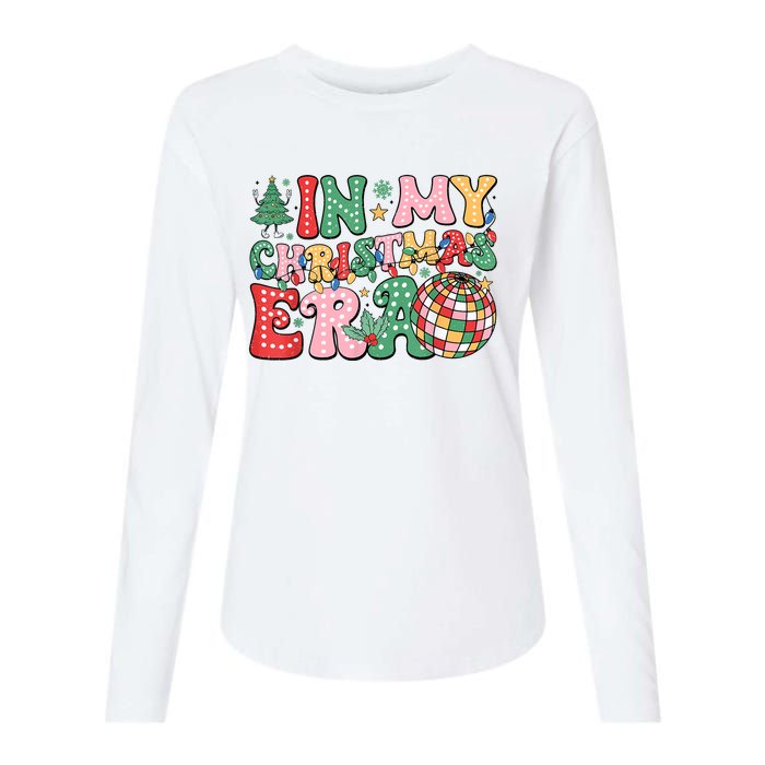 In My Christmas Era Xmas Holiday Womens Cotton Relaxed Long Sleeve T-Shirt