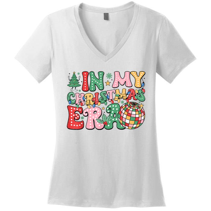 In My Christmas Era Xmas Holiday Women's V-Neck T-Shirt