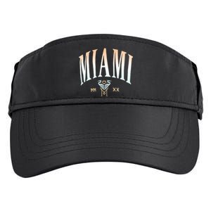 Inter Miami Cf Gradient Heavy Relaxed Adult Drive Performance Visor