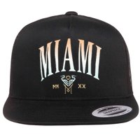 Inter Miami Cf Gradient Heavy Relaxed Flat Bill Trucker Hat