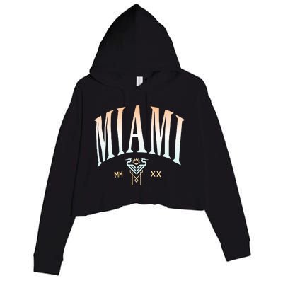 Inter Miami Cf Gradient Heavy Relaxed Crop Fleece Hoodie