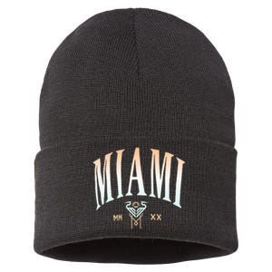 Inter Miami Cf Gradient Heavy Relaxed Sustainable Knit Beanie