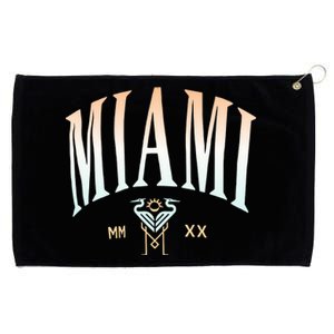 Inter Miami Cf Gradient Heavy Relaxed Grommeted Golf Towel