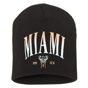 Inter Miami Cf Gradient Heavy Relaxed Short Acrylic Beanie