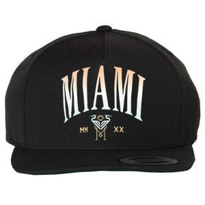 Inter Miami Cf Gradient Heavy Relaxed Wool Snapback Cap