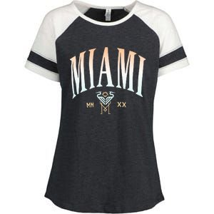 Inter Miami Cf Gradient Heavy Relaxed Enza Ladies Jersey Colorblock Tee