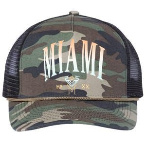 Inter Miami Cf Gradient Heavy Relaxed Retro Rope Trucker Hat Cap