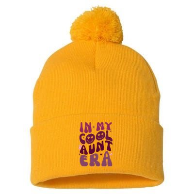 In My Cool Aunt Era Cute Gift Pom Pom 12in Knit Beanie