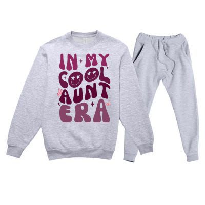 In My Cool Aunt Era Cute Gift Premium Crewneck Sweatsuit Set