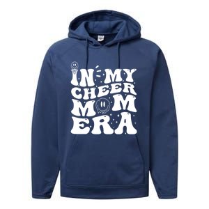 In My Cheer Mom Era Funny Cheerleading Mom Design Funny Gift Performance Fleece Hoodie