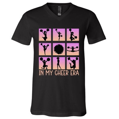 In My Cheer Era Women Cheer Leader Cheerleading V-Neck T-Shirt