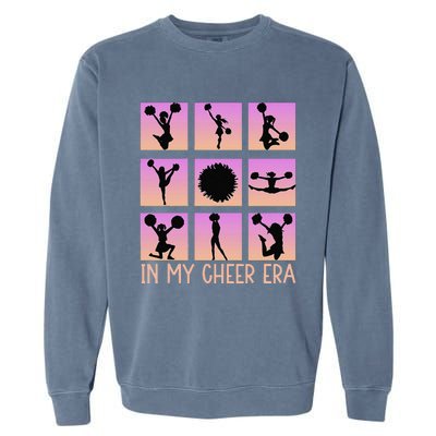 In My Cheer Era Women Cheer Leader Cheerleading Garment-Dyed Sweatshirt