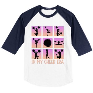 In My Cheer Era Women Cheer Leader Cheerleading Baseball Sleeve Shirt