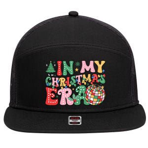 In My Christmas Era Family Matching Merry Christmas 2024 7 Panel Mesh Trucker Snapback Hat