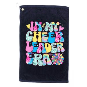 In My Cheerleader Era Girl Retro Cheer Leader Cheerleading Platinum Collection Golf Towel