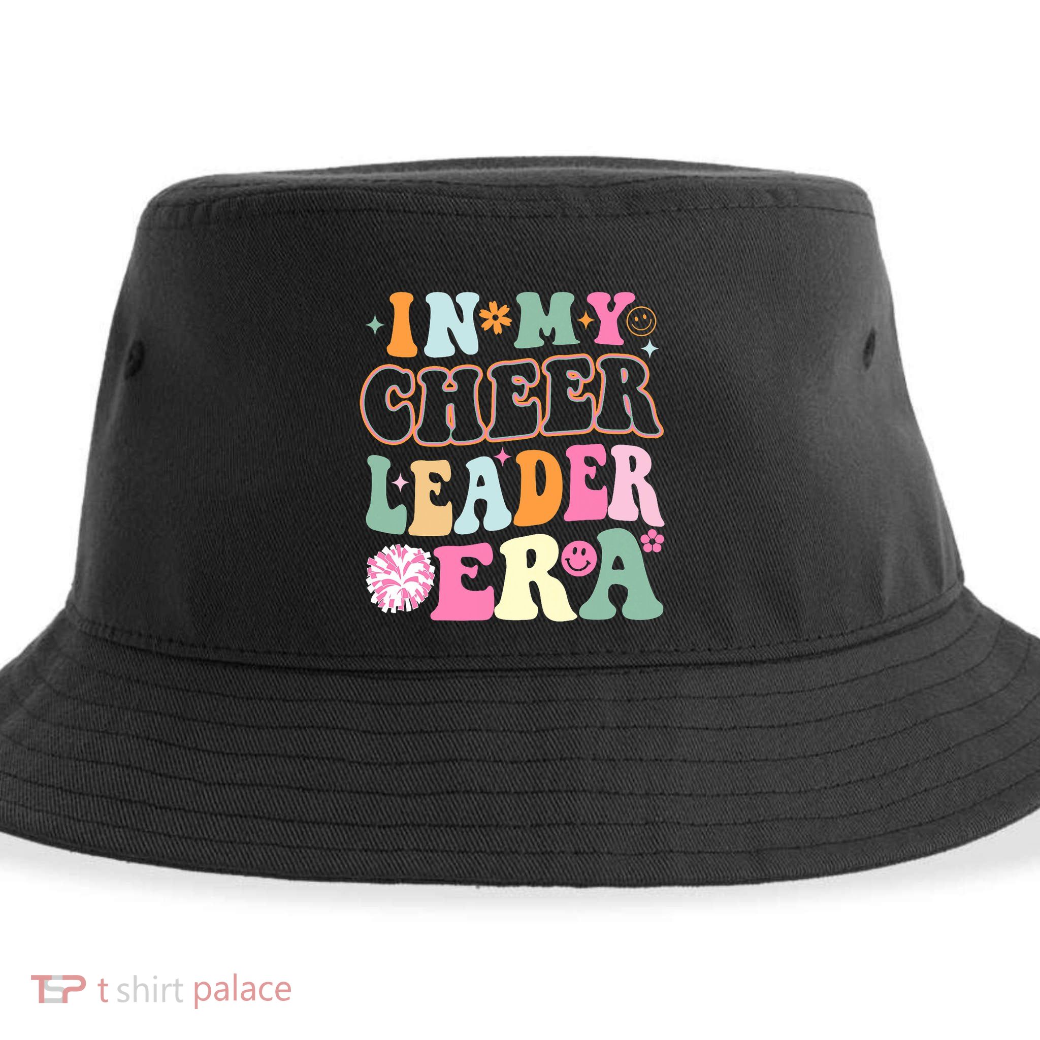 In My Cheer Coach Era Funny Retro Cheerleader Cheerleading Sustainable Bucket Hat