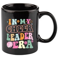 In My Cheer Coach Era Funny Retro Cheerleader Cheerleading 11oz C Handle Ceramic Mug