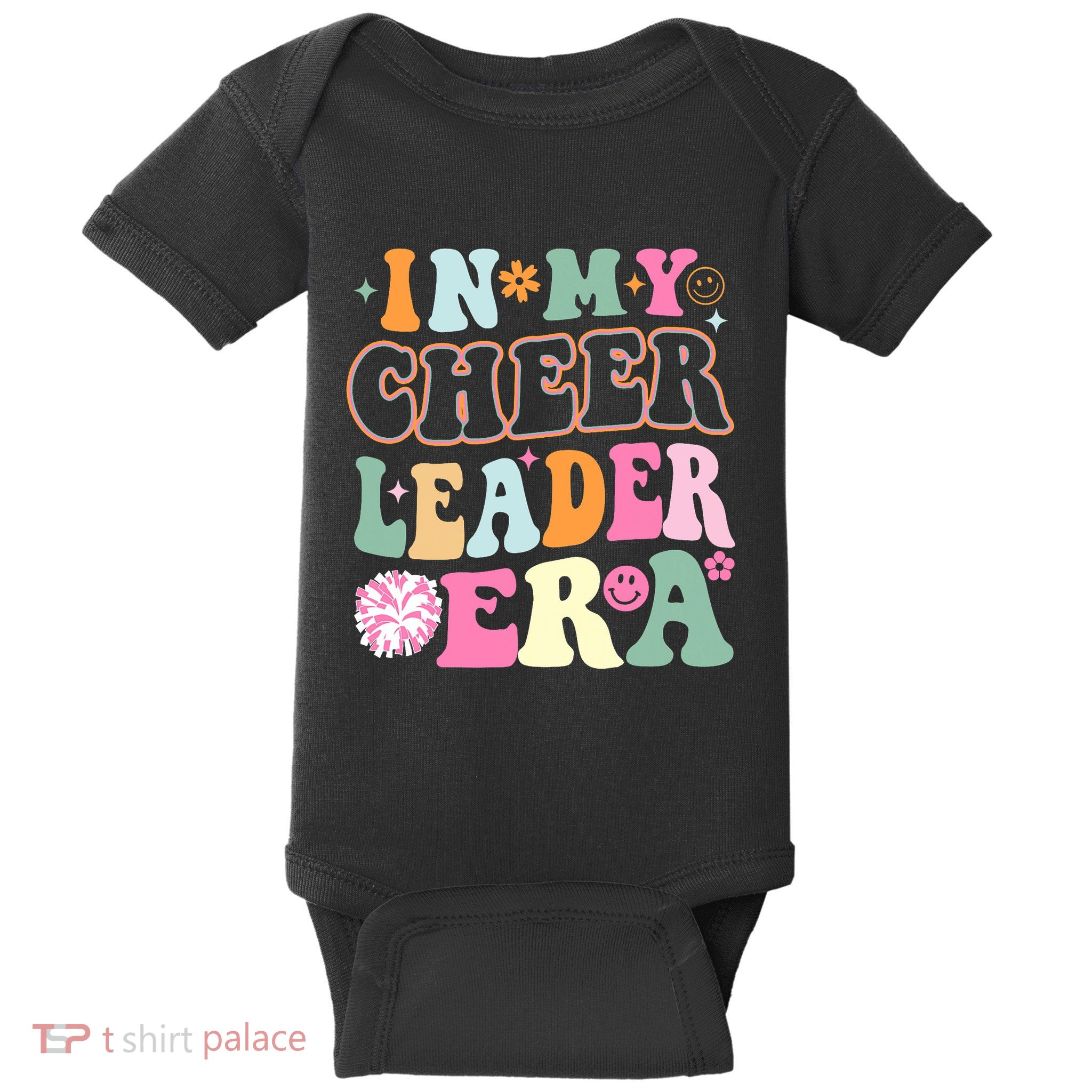 In My Cheer Coach Era Funny Retro Cheerleader Cheerleading Baby Bodysuit