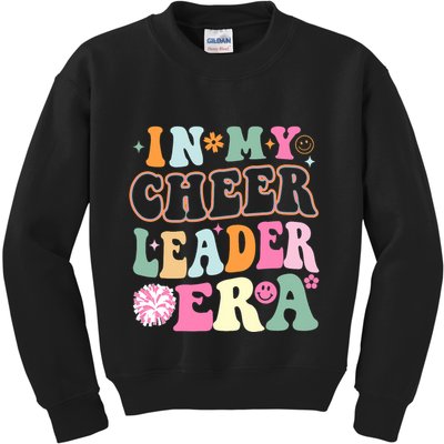 In My Cheer Coach Era Funny Retro Cheerleader Cheerleading Kids Sweatshirt