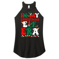 In My Christmas Elf Era Xmas Groovy Santa Squad Holiday Women's Perfect Tri Rocker Tank