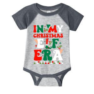 In My Christmas Elf Era Xmas Groovy Santa Squad Holiday Infant Baby Jersey Bodysuit