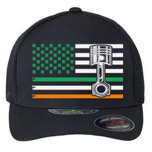 Irish Mechanic Cute Gift Machinist Cute Gift St Patrick’s Day Funny Gift Flexfit Unipanel Trucker Cap