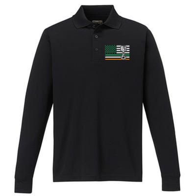 Irish Mechanic Cute Gift Machinist Cute Gift St Patrick’s Day Funny Gift Performance Long Sleeve Polo