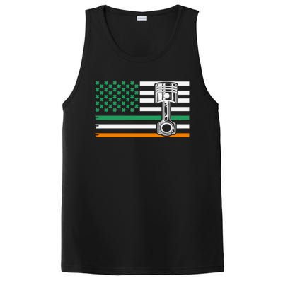 Irish Mechanic Cute Gift Machinist Cute Gift St Patrick’s Day Funny Gift PosiCharge Competitor Tank