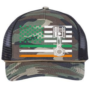 Irish Mechanic Cute Gift Machinist Cute Gift St Patrick’s Day Funny Gift Retro Rope Trucker Hat Cap