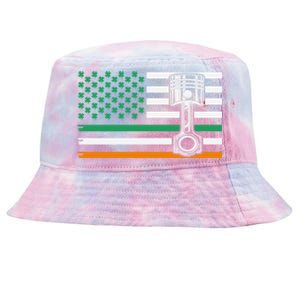 Irish Mechanic Cute Gift Machinist Cute Gift St Patrick’s Day Funny Gift Tie-Dyed Bucket Hat