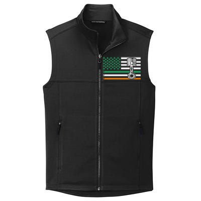 Irish Mechanic Cute Gift Machinist Cute Gift St Patrick’s Day Funny Gift Collective Smooth Fleece Vest