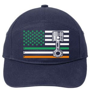 Irish Mechanic Cute Gift Machinist Cute Gift St Patrick’s Day Funny Gift 7-Panel Snapback Hat