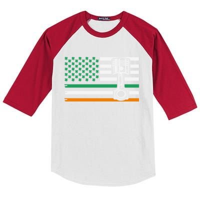 Irish Mechanic Cute Gift Machinist Cute Gift St Patrick’s Day Funny Gift Kids Colorblock Raglan Jersey