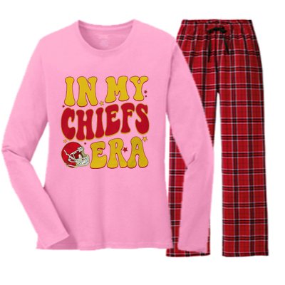 In My Chiefs Era Women's Long Sleeve Flannel Pajama Set 