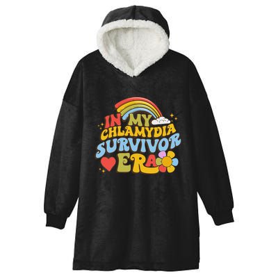 In My Chlamydia Survivor Era Funny Inappropriate Hooded Wearable Blanket