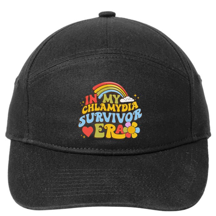In My Chlamydia Survivor Era Funny Inappropriate 7-Panel Snapback Hat