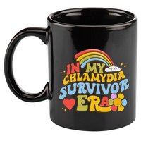 In My Chlamydia Survivor Era Funny Inappropriate 11oz C Handle Ceramic Mug