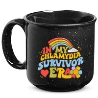 In My Chlamydia Survivor Era Funny Inappropriate 15oz Campfire Ceramic Mug
