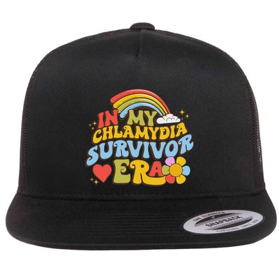 In My Chlamydia Survivor Era Funny Inappropriate Flatbill Hat