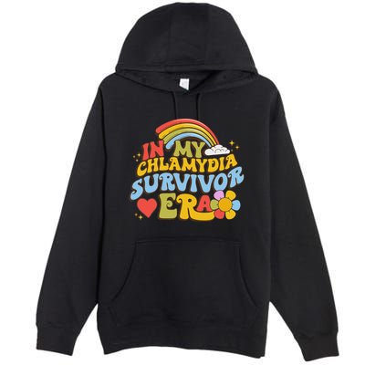 In My Chlamydia Survivor Era Funny Inappropriate Premium Pullover Hoodie