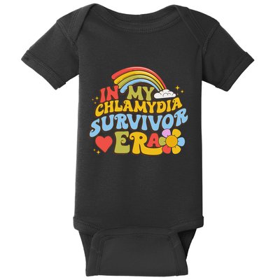 In My Chlamydia Survivor Era Funny Inappropriate Baby Bodysuit