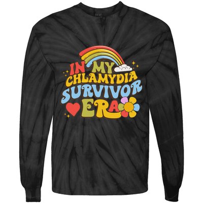 In My Chlamydia Survivor Era Funny Inappropriate Tie-Dye Long Sleeve Shirt