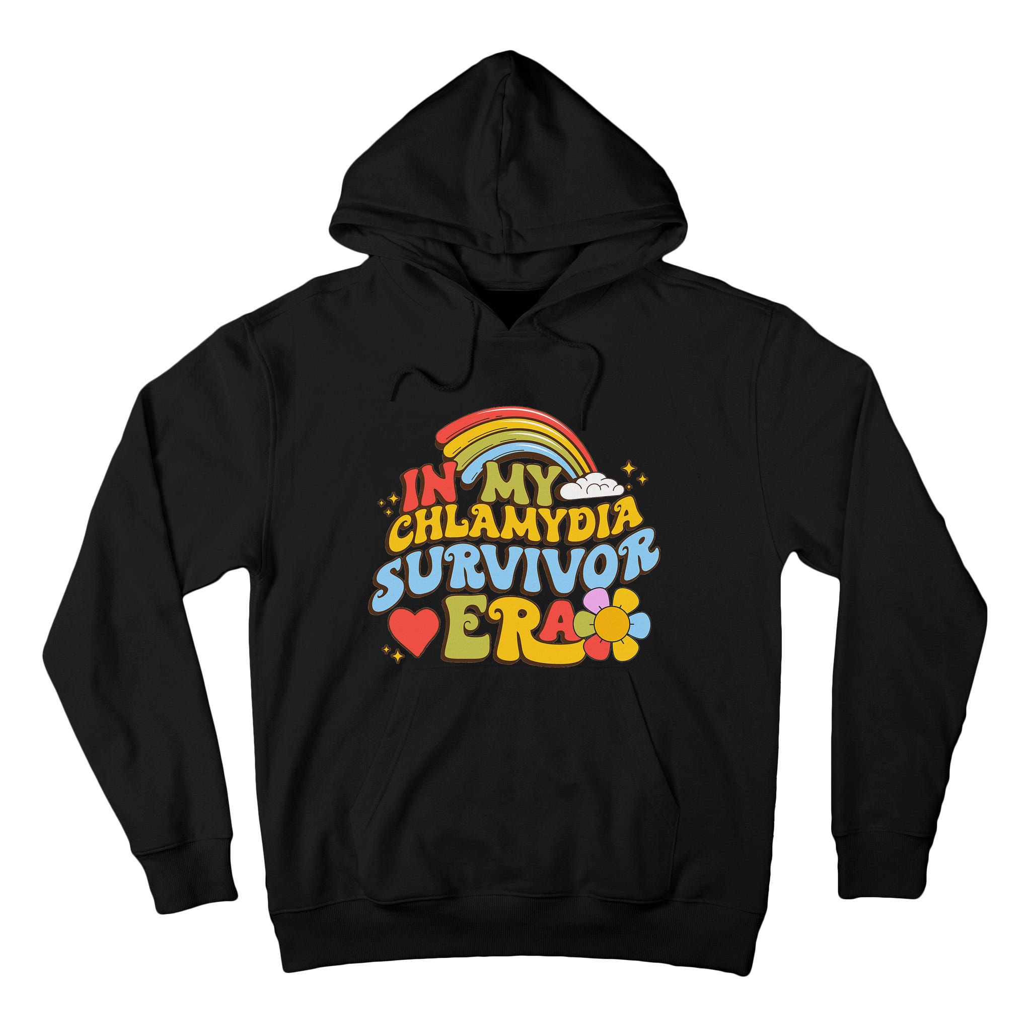 In My Chlamydia Survivor Era Funny Inappropriate Tall Hoodie
