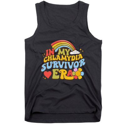 In My Chlamydia Survivor Era Funny Inappropriate Tank Top