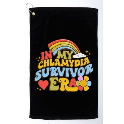 In My Chlamydia Survivor Era Funny Inappropriate Golf Towel