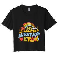 In My Chlamydia Survivor Era Funny Inappropriate Women's Crop Top Tee