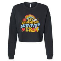 In My Chlamydia Survivor Era Funny Inappropriate Cropped Pullover Crew